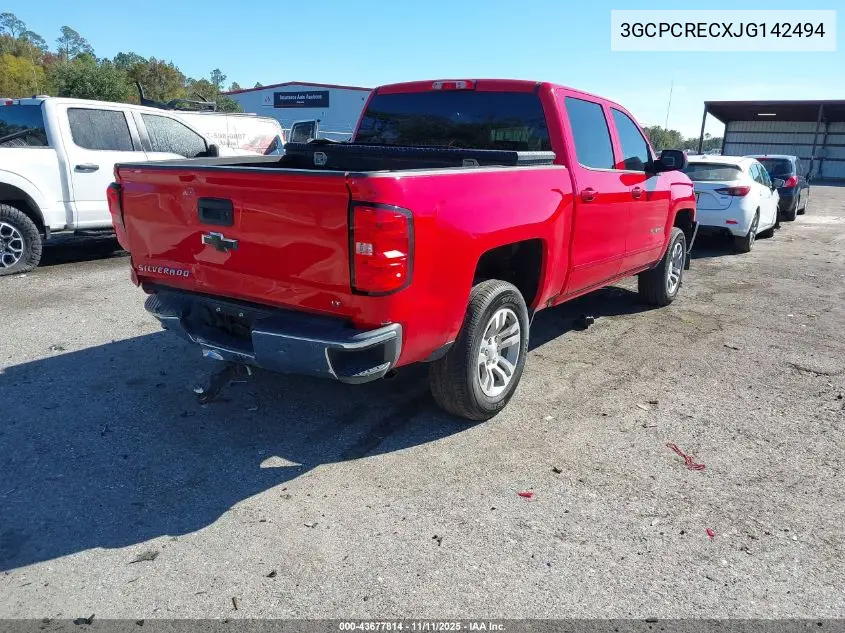 3GCPCRECXJG142494 2018 Chevrolet Silverado 1500 1Lt