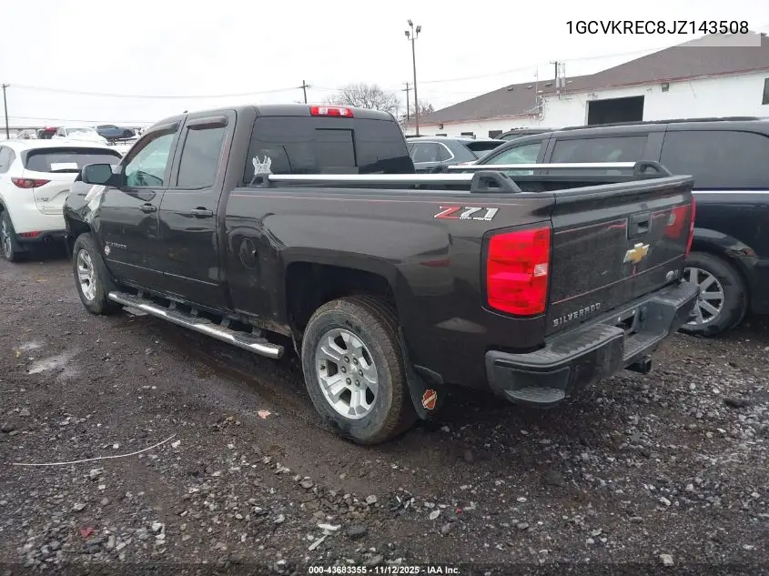 1GCVKREC8JZ143508 2018 Chevrolet Silverado 1500 2Lt