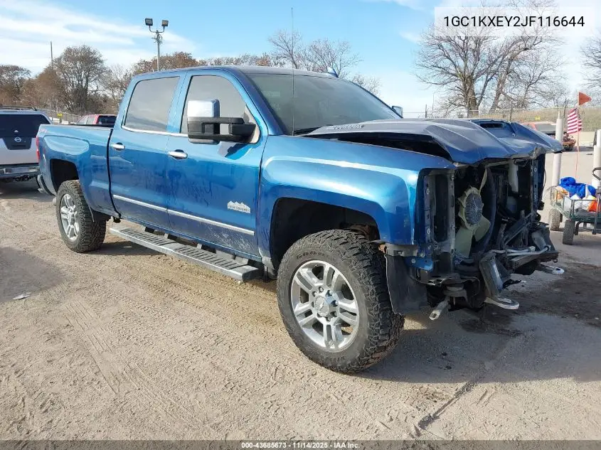 1GC1KXEY2JF116644 2018 Chevrolet Silverado 2500Hd High Country
