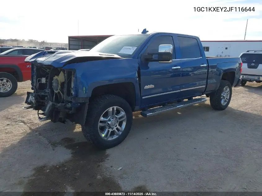 1GC1KXEY2JF116644 2018 Chevrolet Silverado 2500Hd High Country