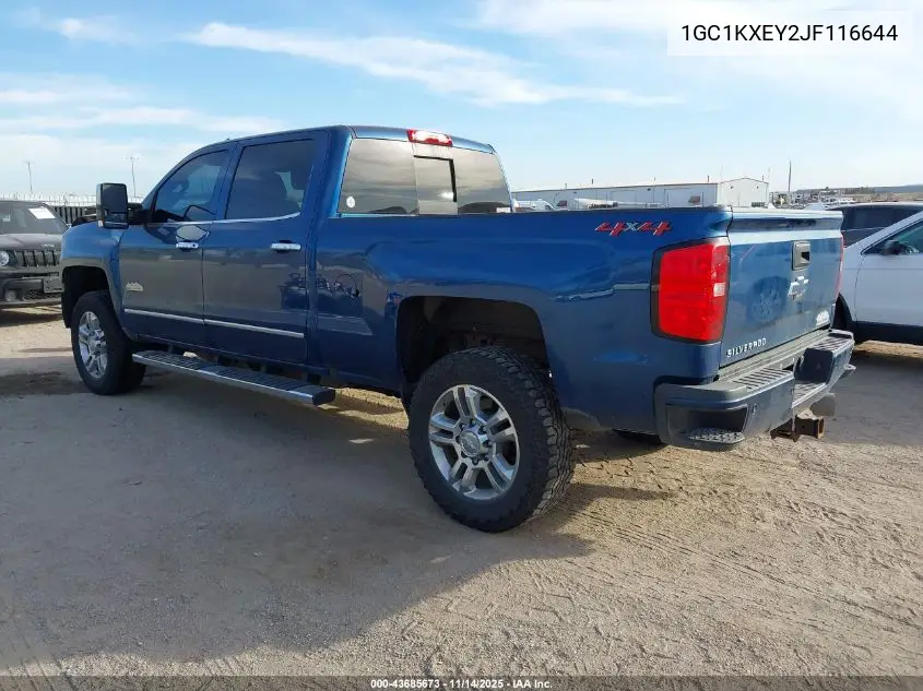 1GC1KXEY2JF116644 2018 Chevrolet Silverado 2500Hd High Country