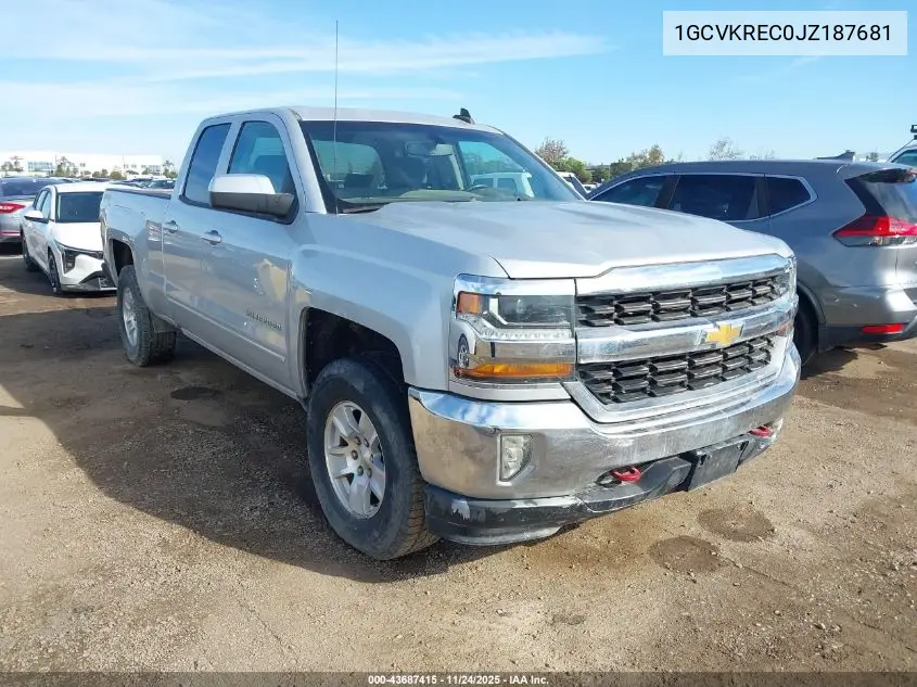 1GCVKREC0JZ187681 2018 Chevrolet Silverado 1500 1Lt