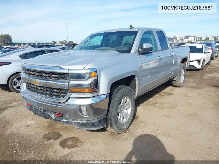 1GCVKREC0JZ187681 2018 Chevrolet Silverado 1500 1Lt
