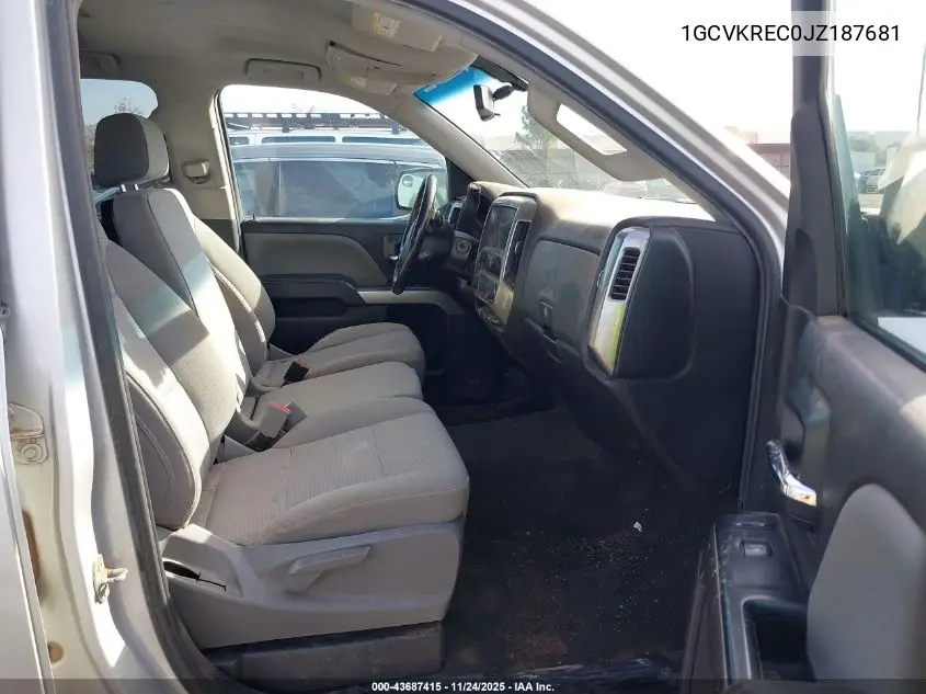 1GCVKREC0JZ187681 2018 Chevrolet Silverado 1500 1Lt