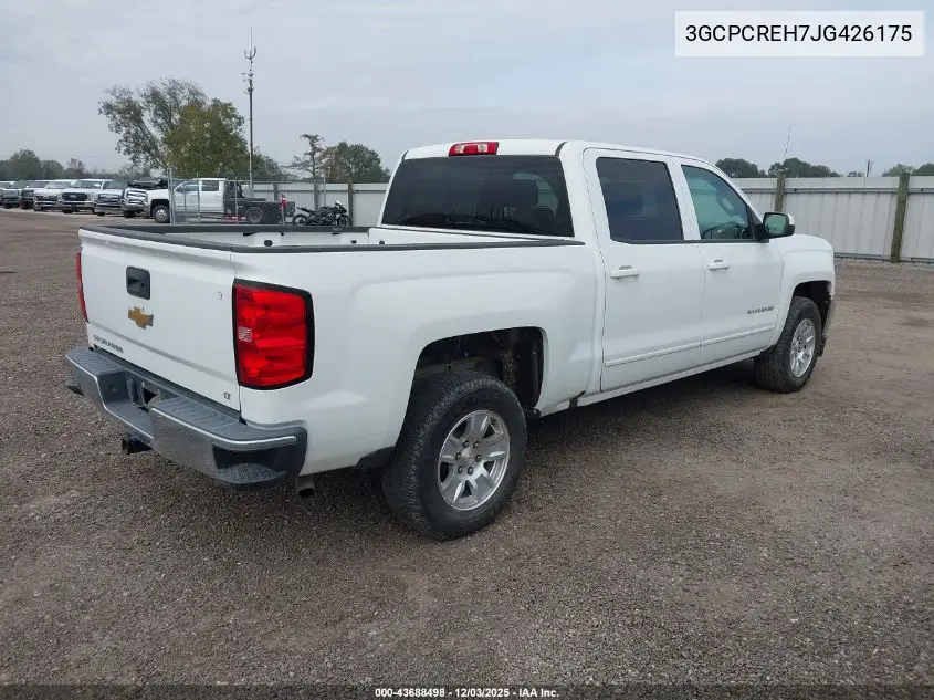 3GCPCREH7JG426175 2018 Chevrolet Silverado 1500 1Lt