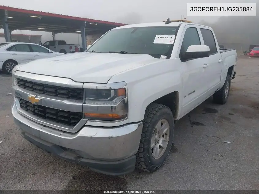3GCPCREH1JG235884 2018 Chevrolet Silverado 1500 1Lt