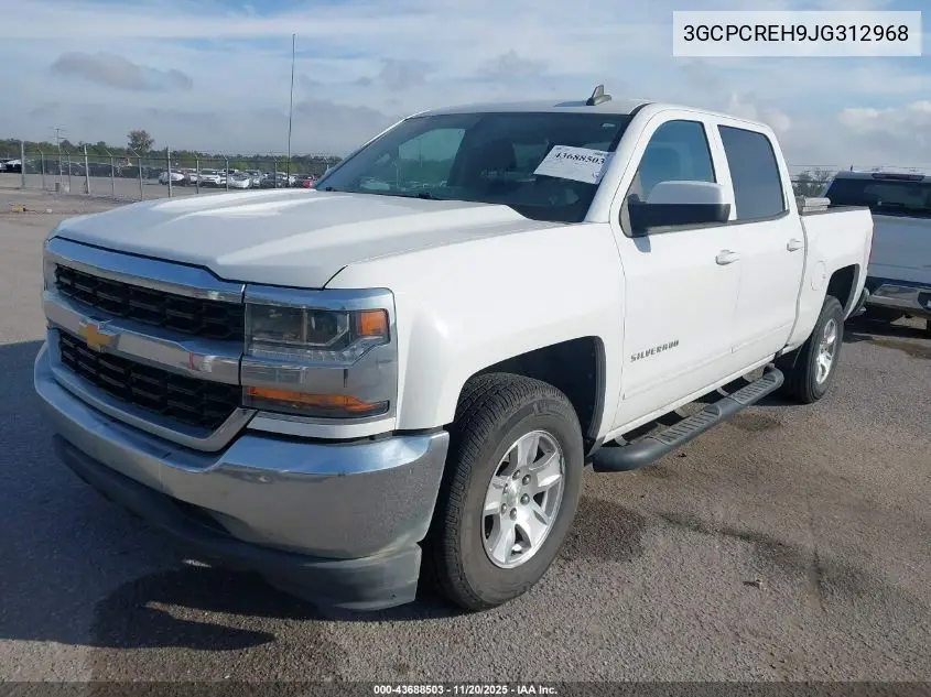 3GCPCREH9JG312968 2018 Chevrolet Silverado 1500 1Lt