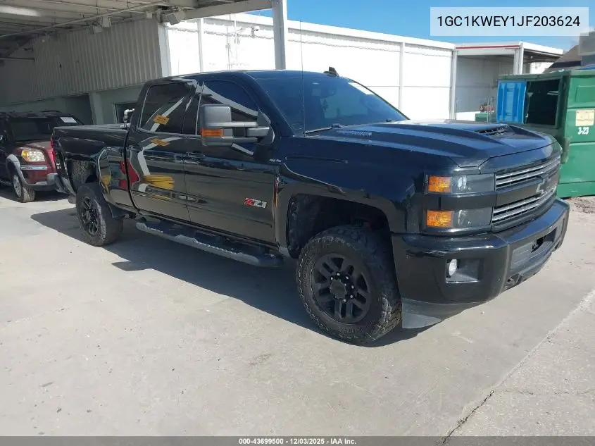 1GC1KWEY1JF203624 2018 Chevrolet Silverado 2500Hd Ltz