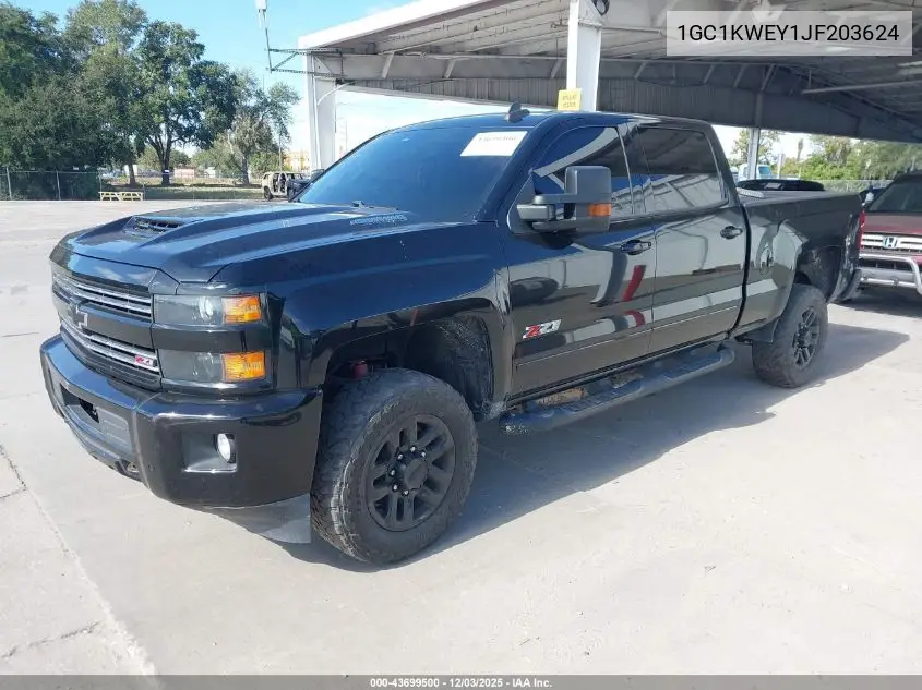 1GC1KWEY1JF203624 2018 Chevrolet Silverado 2500Hd Ltz