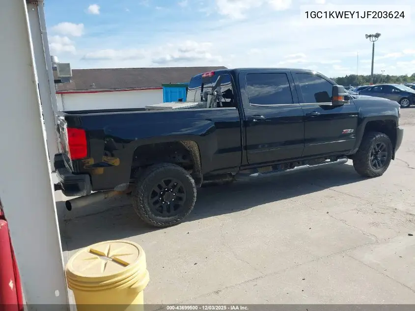 1GC1KWEY1JF203624 2018 Chevrolet Silverado 2500Hd Ltz