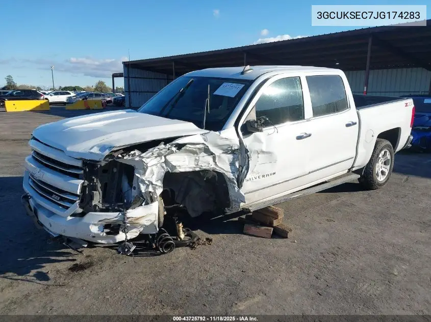 3GCUKSEC7JG174283 2018 Chevrolet Silverado 1500 2Lz