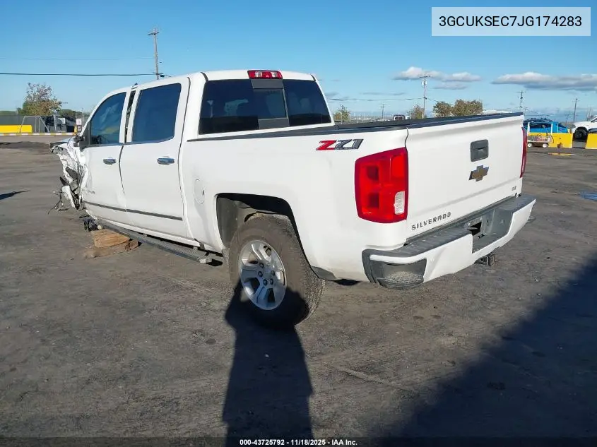 3GCUKSEC7JG174283 2018 Chevrolet Silverado 1500 2Lz