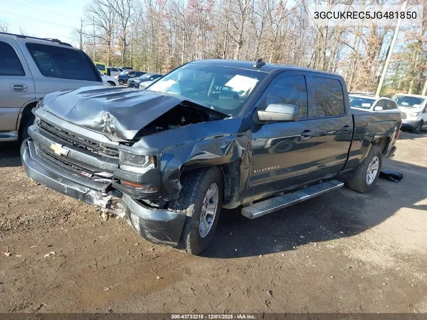 3GCUKREC5JG481850 2018 Chevrolet Silverado 1500 2Lt