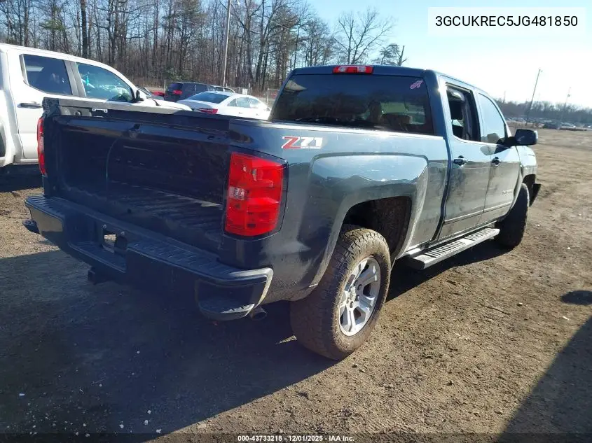 3GCUKREC5JG481850 2018 Chevrolet Silverado 1500 2Lt
