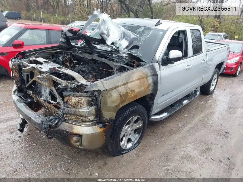 1GCVKRECXJZ356511 2018 Chevrolet Silverado 1500 2Lt