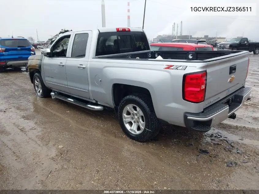 1GCVKRECXJZ356511 2018 Chevrolet Silverado 1500 2Lt