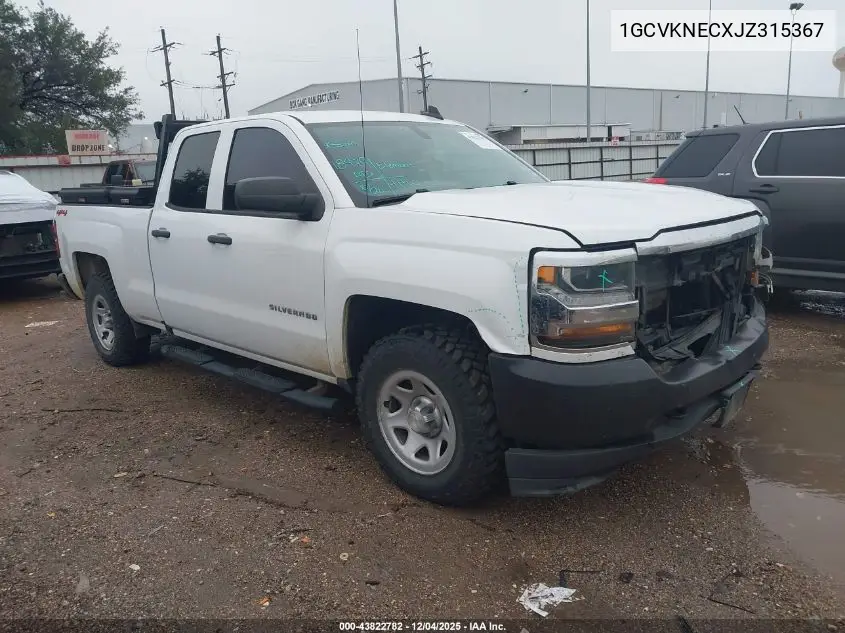 1GCVKNECXJZ315367 2018 Chevrolet Silverado 1500 Wt