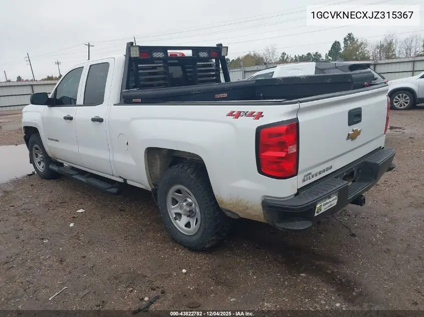 1GCVKNECXJZ315367 2018 Chevrolet Silverado 1500 Wt