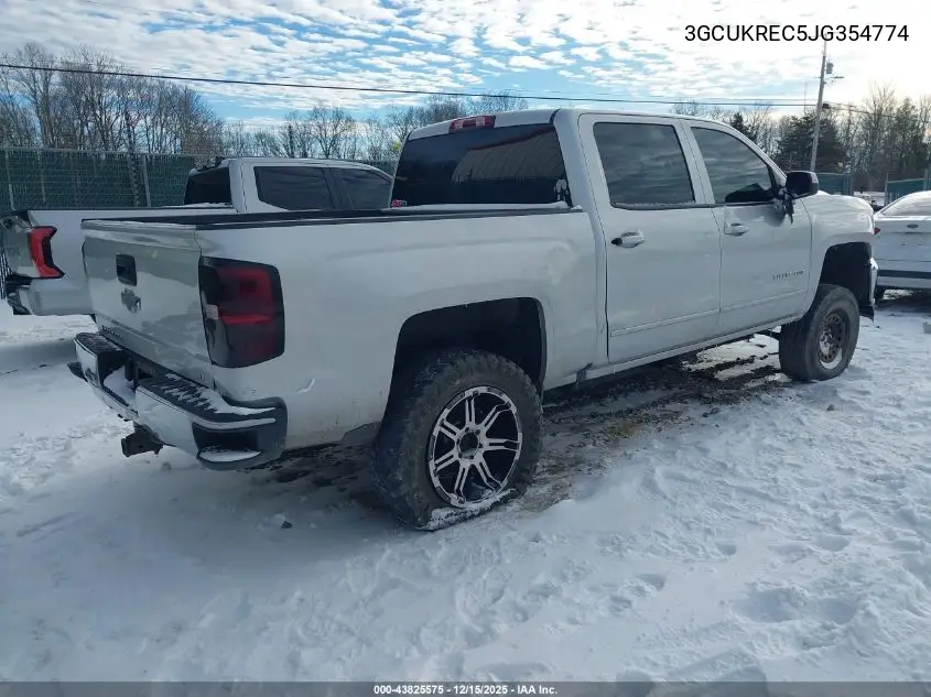3GCUKREC5JG354774 2018 Chevrolet Silverado 1500 1Lt
