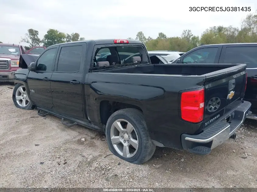 3GCPCREC5JG381435 2018 Chevrolet Silverado 1500 1Lt