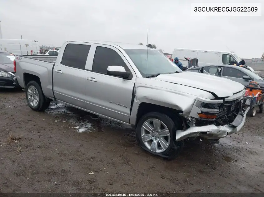 3GCUKREC5JG522509 2018 Chevrolet Silverado 1500 2Lt