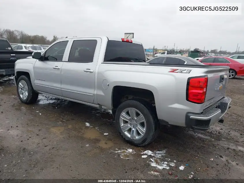 3GCUKREC5JG522509 2018 Chevrolet Silverado 1500 2Lt