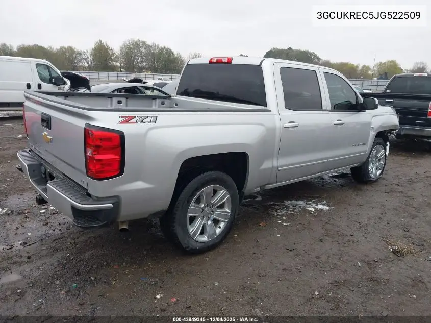 3GCUKREC5JG522509 2018 Chevrolet Silverado 1500 2Lt