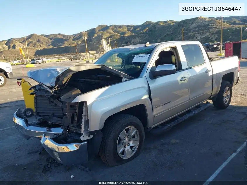 3GCPCREC1JG646447 2018 Chevrolet Silverado 1500 1Lt
