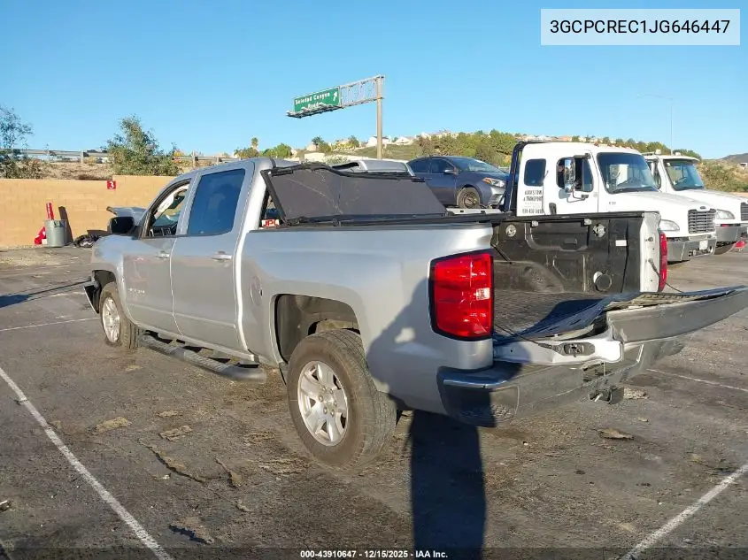 3GCPCREC1JG646447 2018 Chevrolet Silverado 1500 1Lt