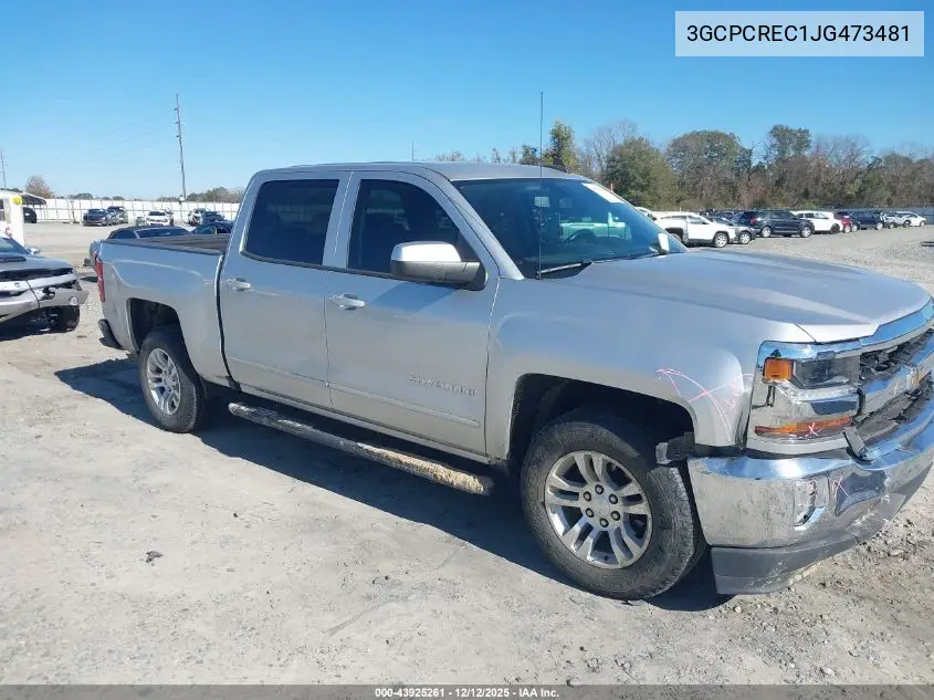 3GCPCREC1JG473481 2018 Chevrolet Silverado 1500 1Lt