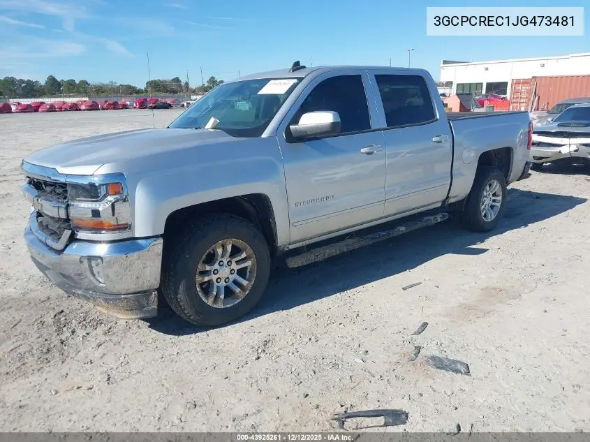 3GCPCREC1JG473481 2018 Chevrolet Silverado 1500 1Lt