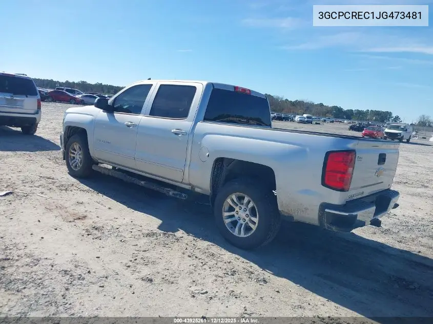 3GCPCREC1JG473481 2018 Chevrolet Silverado 1500 1Lt