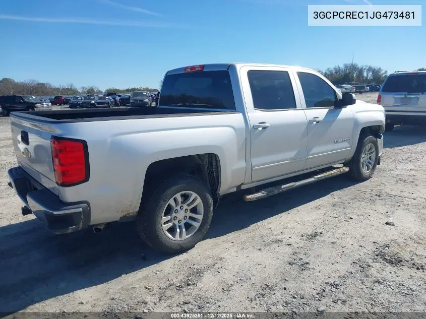 3GCPCREC1JG473481 2018 Chevrolet Silverado 1500 1Lt