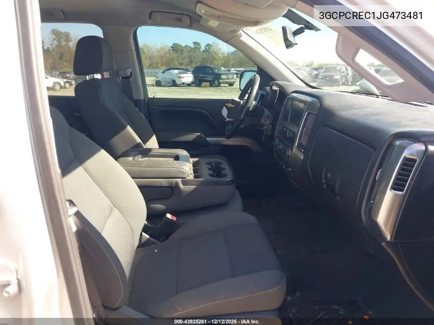3GCPCREC1JG473481 2018 Chevrolet Silverado 1500 1Lt