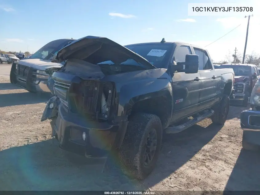 1GC1KVEY3JF135708 2018 Chevrolet Silverado 2500Hd Lt