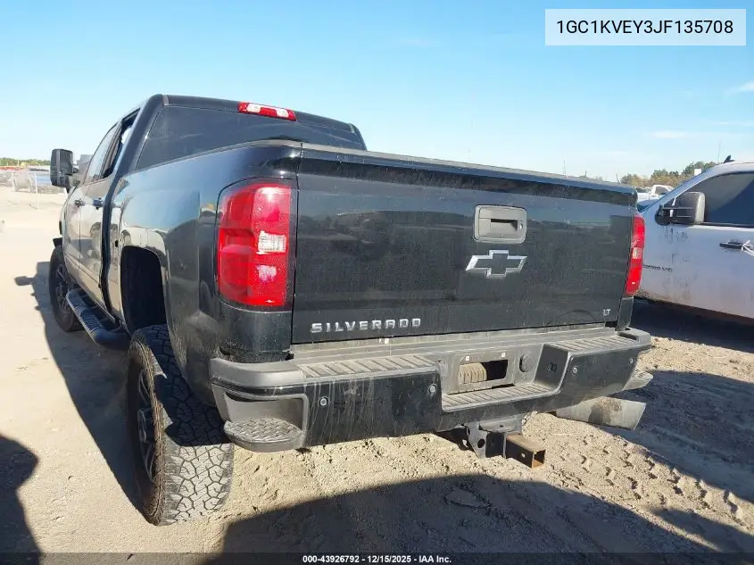 1GC1KVEY3JF135708 2018 Chevrolet Silverado 2500Hd Lt
