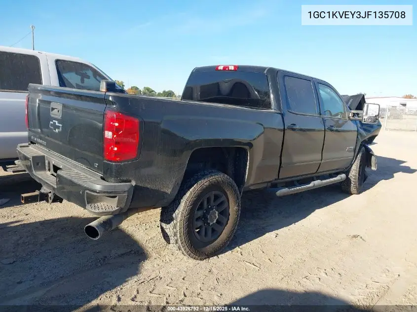 1GC1KVEY3JF135708 2018 Chevrolet Silverado 2500Hd Lt