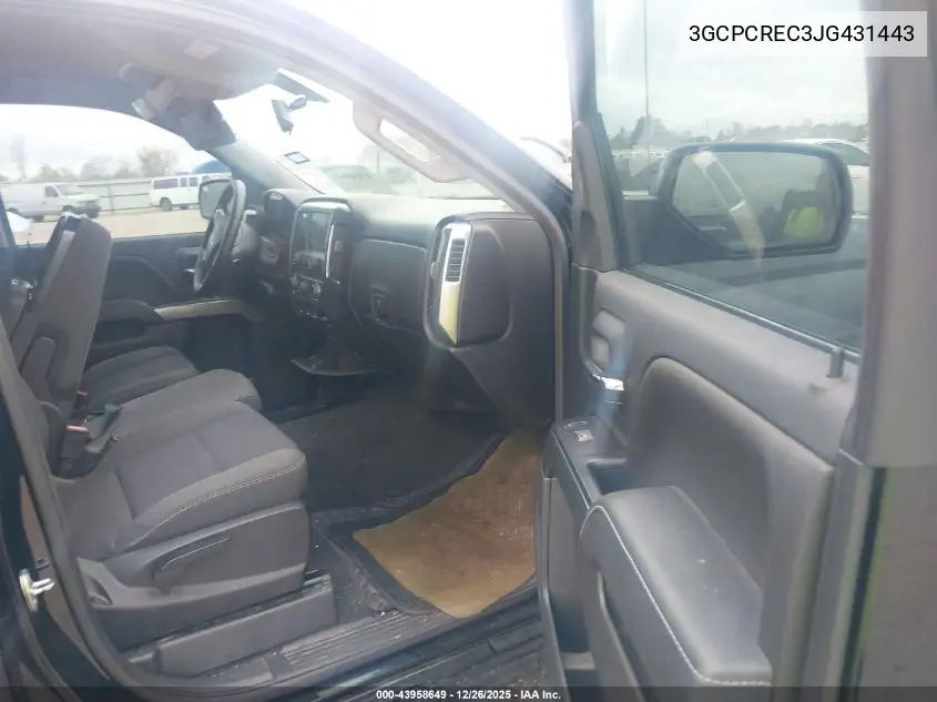 3GCPCREC3JG431443 2018 Chevrolet Silverado 1500 1Lt