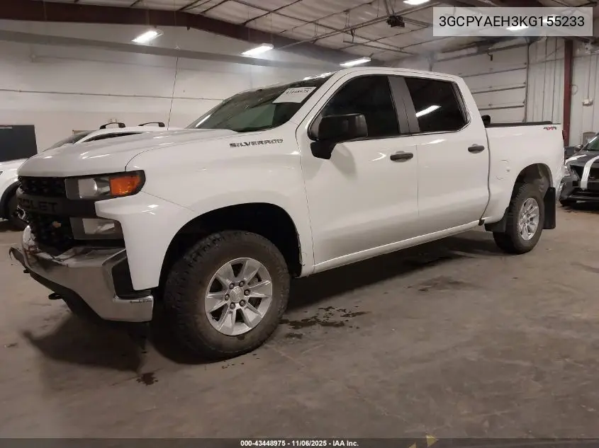 3GCPYAEH3KG155233 2019 Chevrolet Silverado 1500 Work Truck