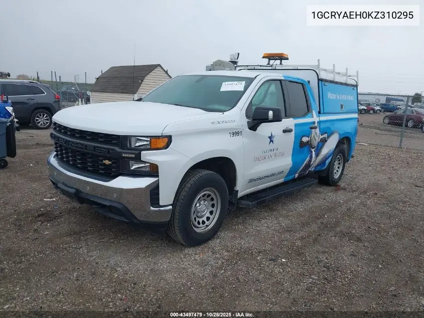 1GCRYAEH0KZ310295 2019 Chevrolet Silverado 1500 Work Truck