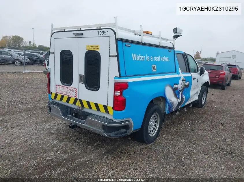 1GCRYAEH0KZ310295 2019 Chevrolet Silverado 1500 Work Truck