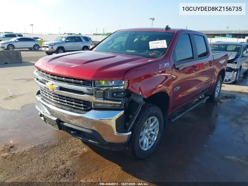 1GCUYDED8KZ156735 2019 Chevrolet Silverado 1500 Lt