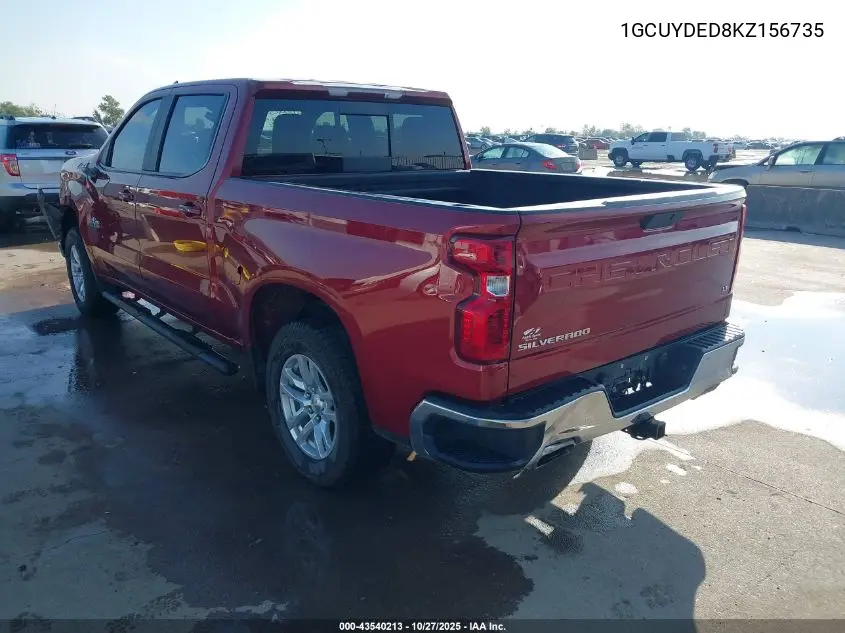 1GCUYDED8KZ156735 2019 Chevrolet Silverado 1500 Lt