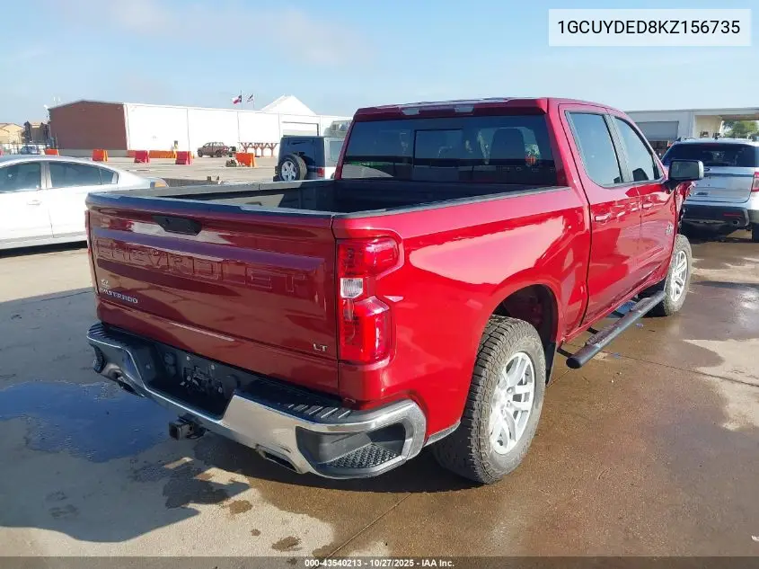 1GCUYDED8KZ156735 2019 Chevrolet Silverado 1500 Lt