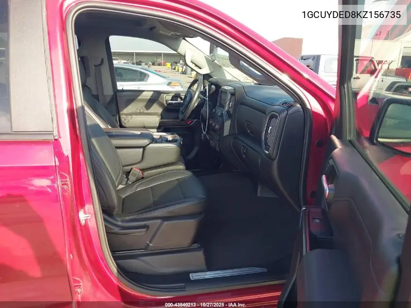 1GCUYDED8KZ156735 2019 Chevrolet Silverado 1500 Lt