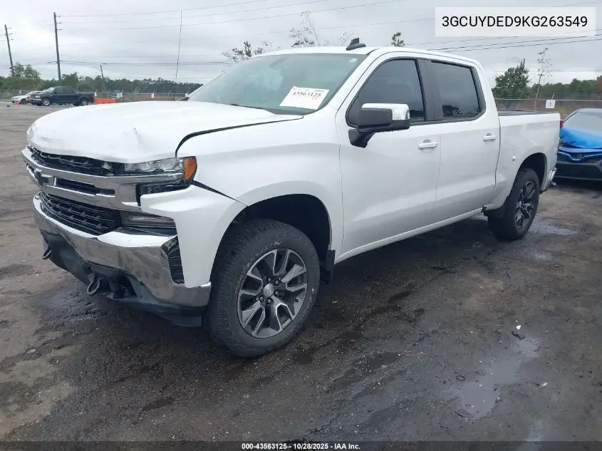 3GCUYDED9KG263549 2019 Chevrolet Silverado 1500 Lt