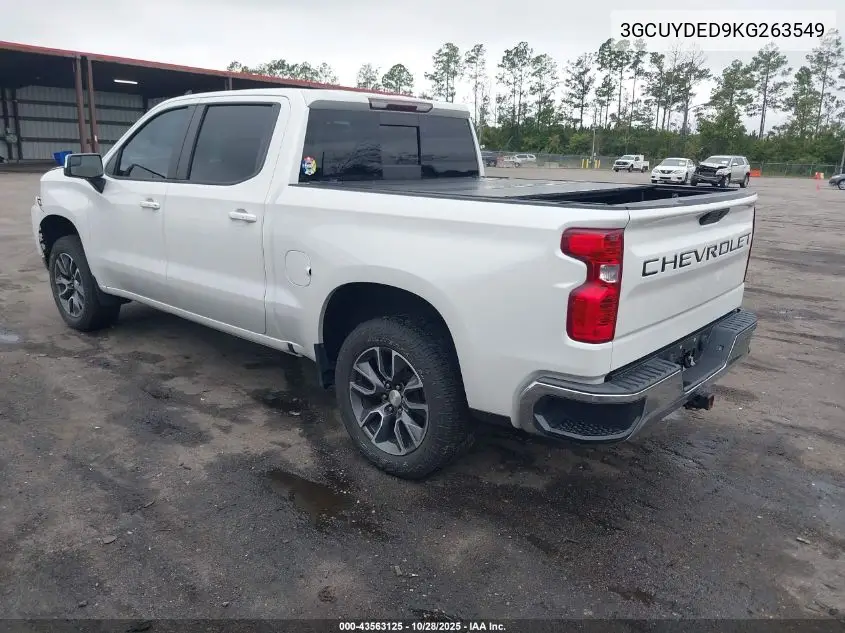 3GCUYDED9KG263549 2019 Chevrolet Silverado 1500 Lt