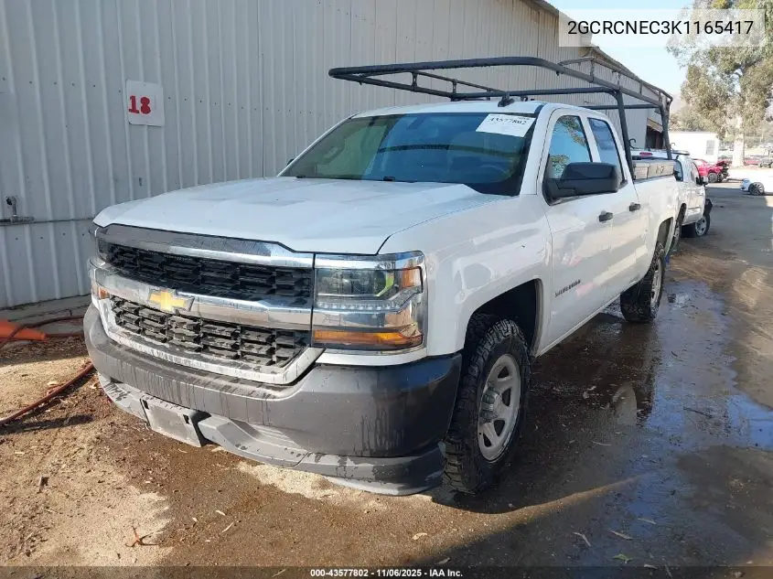 2GCRCNEC3K1165417 2019 Chevrolet Silverado 1500 Ld Work Truck
