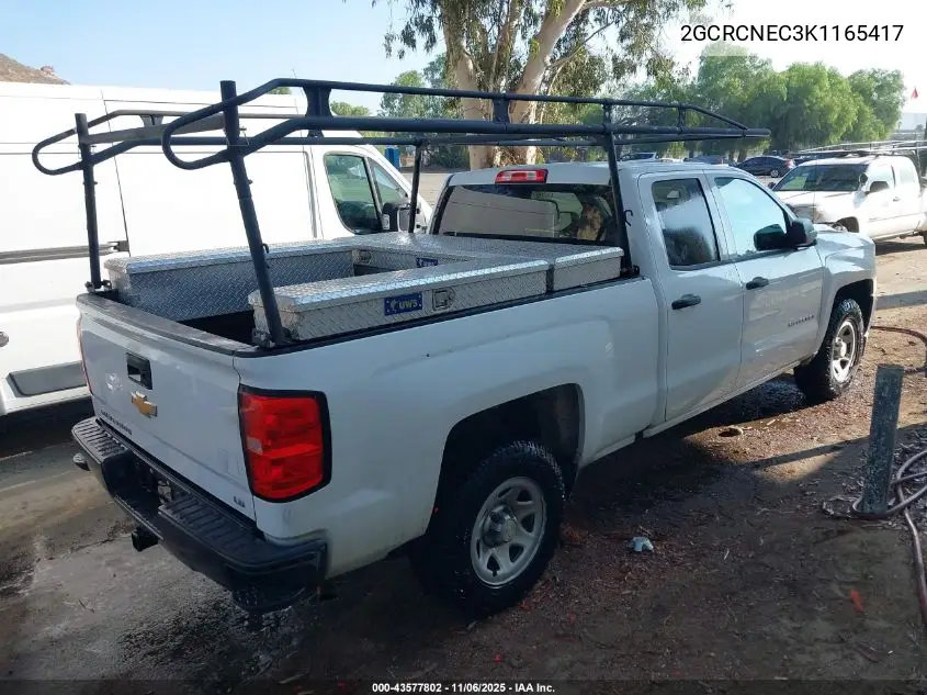 2GCRCNEC3K1165417 2019 Chevrolet Silverado 1500 Ld Work Truck