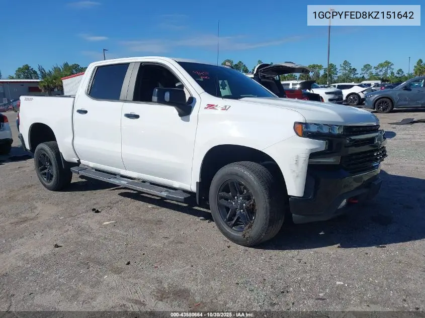 1GCPYFED8KZ151642 2019 Chevrolet Silverado 1500 Lt Trail Boss